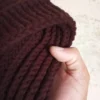 2 Shots espresso slouchy ribbed crochet beanie