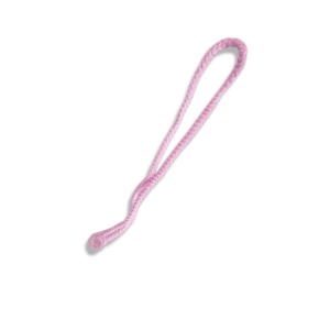 pink #FFB6C1 crochet lanyard